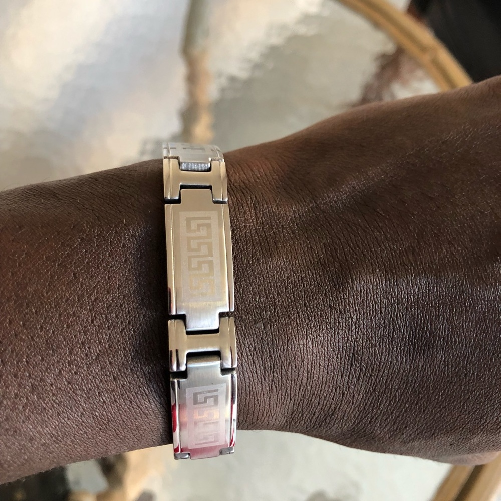 NW Men’s Stainless Steel Bracelet 8”L/1/2”W - Picture 2 of 6